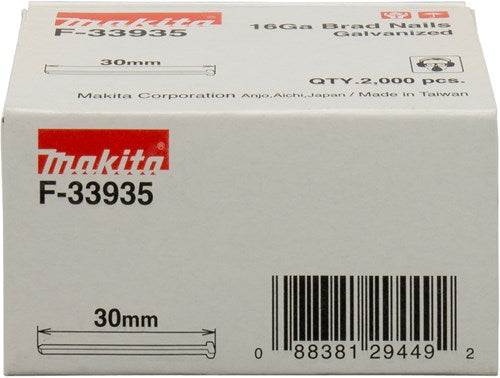 Accessoires Makita longueur 30mm version fil galvanisé épaisseur 1.61mm - f-33935