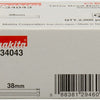 Accessoires Makita brad inox longueur 38mm version inox A2 épaisseur fil 1.61mm - f-34043