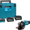 Meuleuse d'angle sans fil Makita ga005gu201 xgt 40v | 125 mm | y compris 2x batterie 4,0ah et chargeur rapide - ga005gu201
