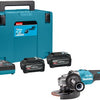 Makita ga032gu201 xgt meuleuse d'angle à batterie 40v max | 125 mm | 2 batteries et chargeur en étui - ga032gu201