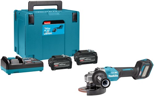 Makita ga032gu201 xgt meuleuse d'angle à batterie 40v max | 125 mm | 2 batteries et chargeur en étui - ga032gu201