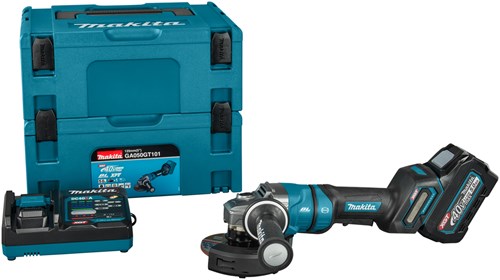 Makita ga050gt101 | meuleuse d'angle sans fil | 125 mm | 40 V maximum | ensemble | Batterie Li-Ion 5,0 Ah | mbox
