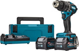 Makita hp002gd201 | Perceuse à percussion/tournevis 40 V max | Batterie 2,5 Ah (2 pièces) + chargeur rapide | dans mbox - hp002gd201 - afbeelding 1