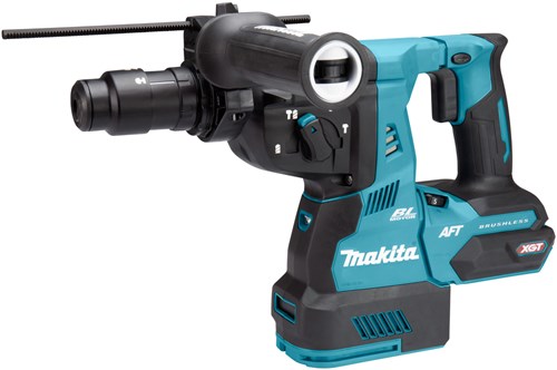 Makita hr002gz05 Marteau combiné 40v max | sds-plus | sans piles ni chargeur, dans mbox avec aspiration de poussière et émetteur aws - hr002gz05