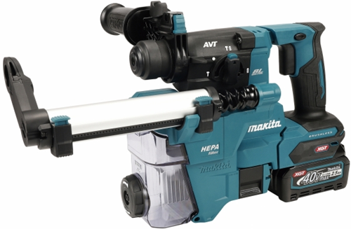 Makita hr010gd201 | marteau combiné | 40 V maximum | sds-plus | ensemble | 2x 2,5ah | aspiration de poussière dans m-box