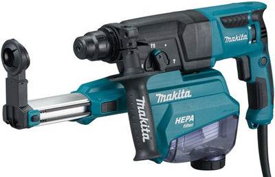 Marteau combiné Makita 230v avec unité d'aspiration de poussière