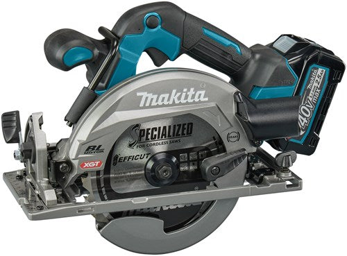 Makita hs012gd201 | 40 V maximum | scie circulaire à batterie | 165 mm | Batterie 2 x 2,5 Ah + chargeur rapide | dans mbox hs012gd201
