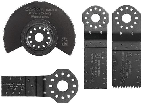 Contenu du jeu de lames de scie plongeante Makita tma009, tma010, tma016, tma006.