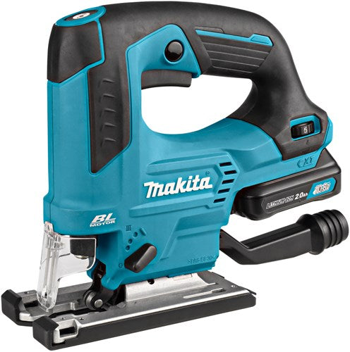 Makita jv103dsaj 10.8v scie sauteuse poignée en D batterie 2.0 ah (2 pièces), chargeur, mbox
