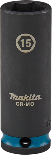 Douille à chocs Imp Makita act noire, 3 8 15 mm de long - e-16324