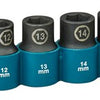 Jeu de douilles à chocs Imp Makita act noir, 1 2 9 pièces - e-16645