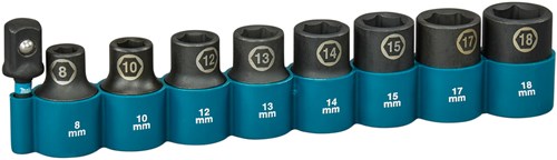 Jeu de douilles à chocs Imp Makita act noir, 1 2 9 pièces - e-16645