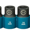 Jeu de douilles à chocs Imp Makita act noir, 1 2 9 pièces - e-16645