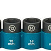 Jeu de douilles à chocs Imp Makita act noir, 3 8 9 pièces - e-16639