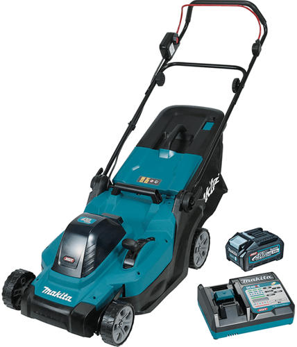 Makita lm004gm103 xgt tondeuse à gazon à batterie 40v max 43 cm | 1 batterie 40 V max 4,0 Ah et chargeur DC40RC - LM004GM103