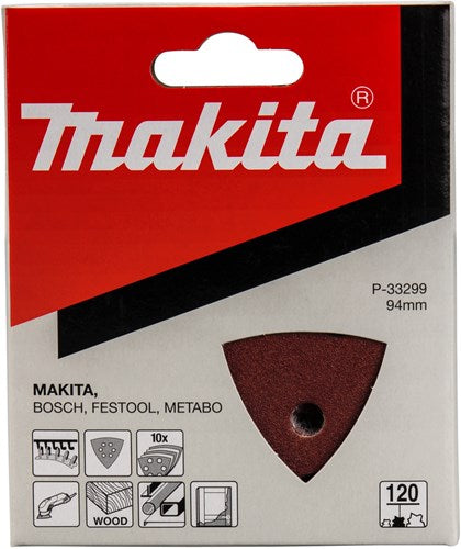 Makita accessoires feuille abrasive 3-k k120 rouge v. - p-33299