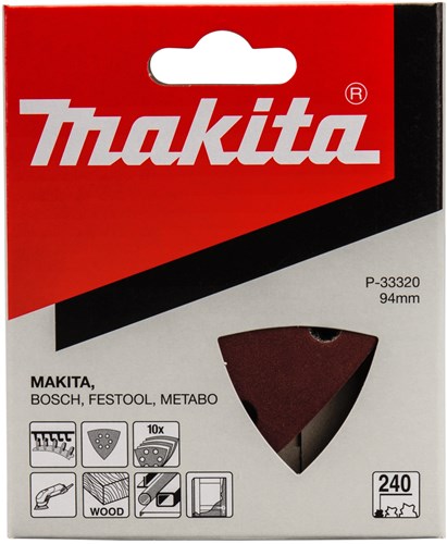 Makita accessoires feuille abrasive 3-k k240 rouge v. - p-33320