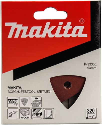 Makita accessoires feuille abrasive 3-k k320 rouge v. - p-33336
