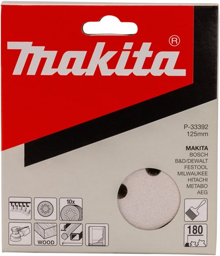 Makita accessoires disque de ponçage k180 125 blanc v. - p-33392