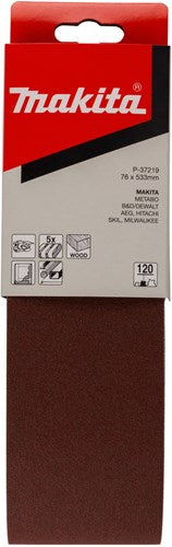 Makita accessoires bande abrasive k120 76x533 rouge - p-37219