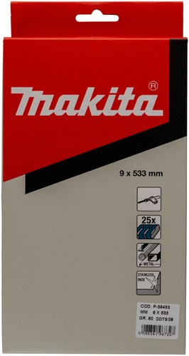 Accessoires Makita bande abrasive bleue longueur 533mm largeur 9mm grain 80 - p-39453