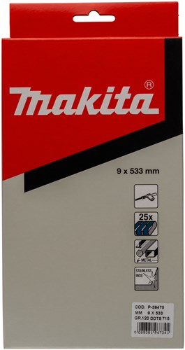 Accessoires Makita bande abrasive bleue longueur 533mm largeur 9mm grain 120 - p-39475
