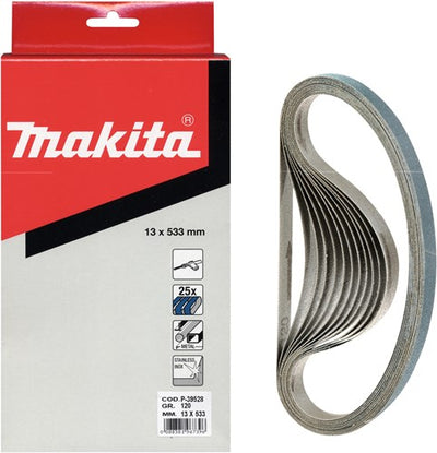 Accessoires Makita bande abrasive bleu longueur 533mm largeur 13mm grain 40 - p-39481