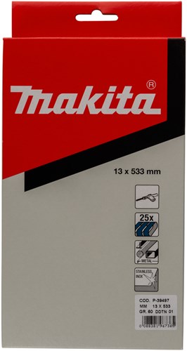 Accessoires Makita bande abrasive bleu longueur 533mm largeur 13mm grain 60 - p-39497