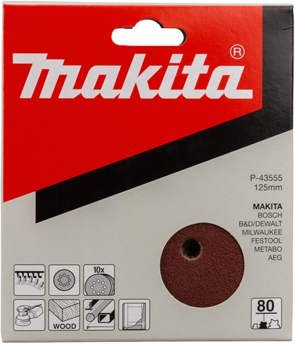 Disque abrasif Makita 125mm p80 (10pcs)