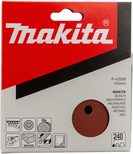 Disque abrasif Makita 125mm p240 (10pcs)