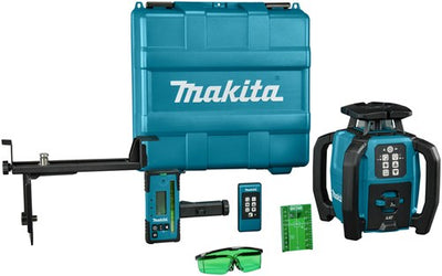 Makita rotation laser vert | 800 mètres | sans piles ni chargeur | dans un coffret en plastique - skr001z