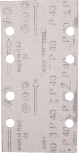 Feuille abrasive Makita 185x93 k40 vlc blanc - e-19629