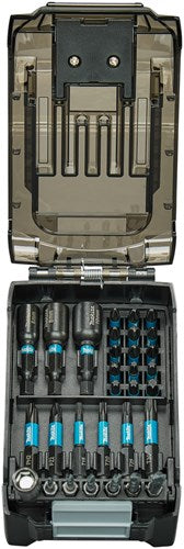 Jeu d'embouts de tournevis à percussion Imp Makita | 31 pièces | agir en noir - e-22850