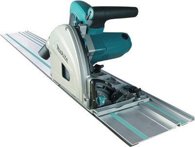 Scie plongeante Makita + scie + 2x rail de guidage 165mm 230v