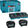Kit de démarrage de batterie Makita xgt dc40rb 2xbl4080f