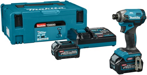 Makita td003gd201 | visseuse à percussion sans fil | 40 V maximum | 2 batteries 2,5 Ah + chargeur - td003gd201