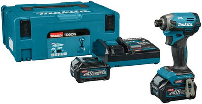 Makita td003gd201 | visseuse à percussion sans fil | 40 V maximum | 2 batteries 2,5 Ah + chargeur - td003gd201