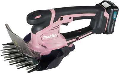 Cisaille à gazon Makita um600dsap cxt 12 v max (rose) batterie 2,0 ah (1 pièce), chargeur, en boîte