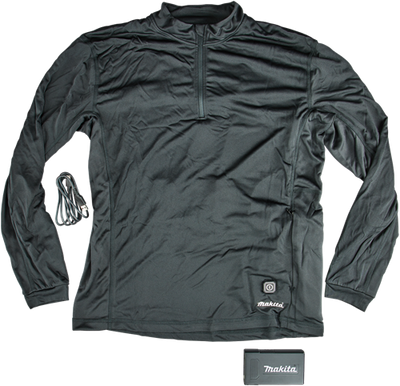 Maillot de corps chauffant avec fermeture éclair Makita l - dcx201al