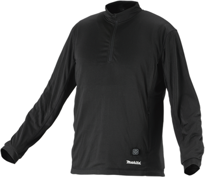 Maillot de corps chauffant avec fermeture éclair Makita l - dcx201bl