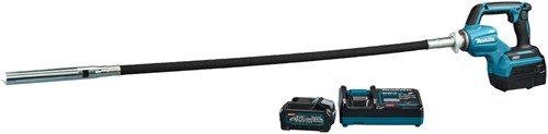 Vibrateur à béton Makita vr003gm101 | 40 V maximum | 1200 mm | Batterie 4,0 Ah + chargeur rapide | dans la boîte vr003gm101