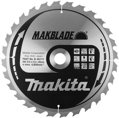Lame de scie Makita diamètre de la lame de scie 315mm nombre de dents 60
