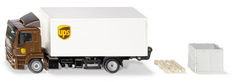 Siku man truck ups avec plateforme de chargement et hayon (1:50)
