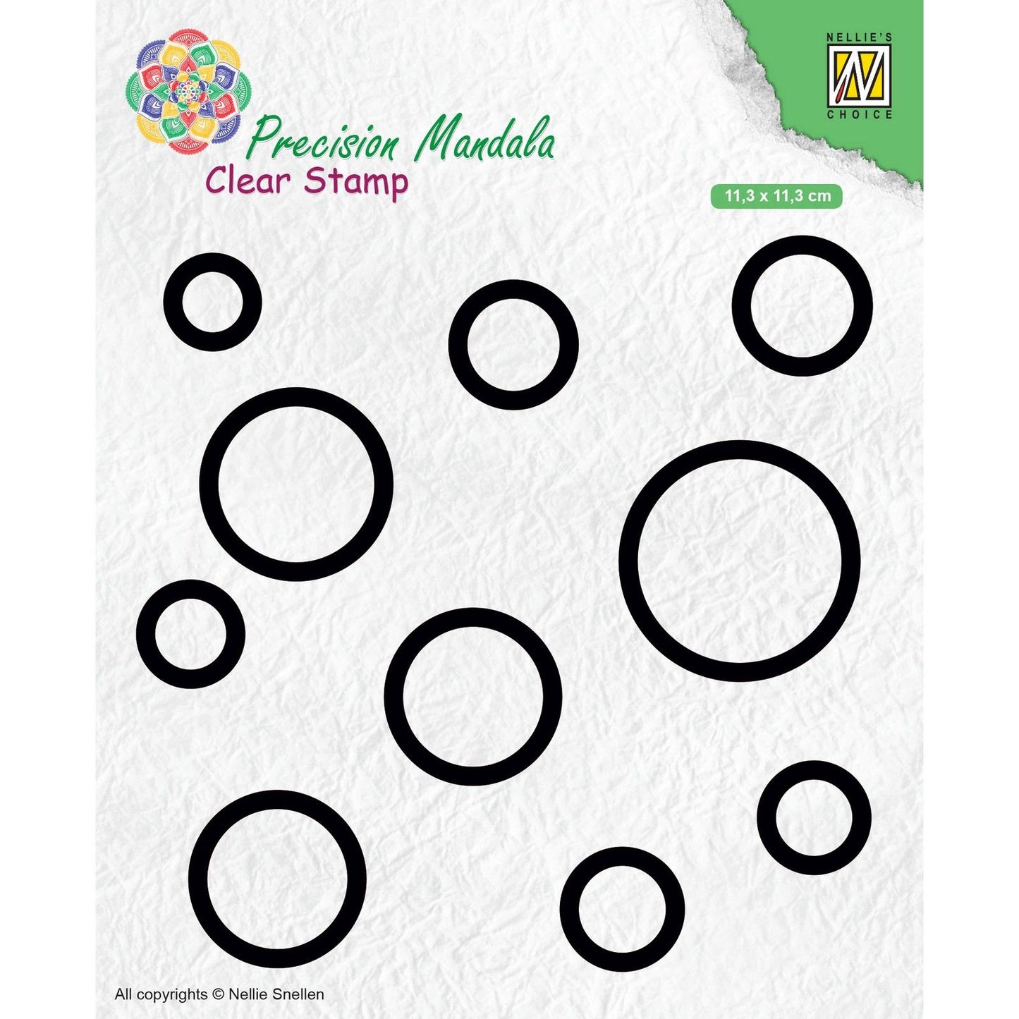 Le choix de Nellie • Cercles de tampons transparents mandala de précision