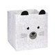 Panier diablotin feutre ours 32x32x32cm