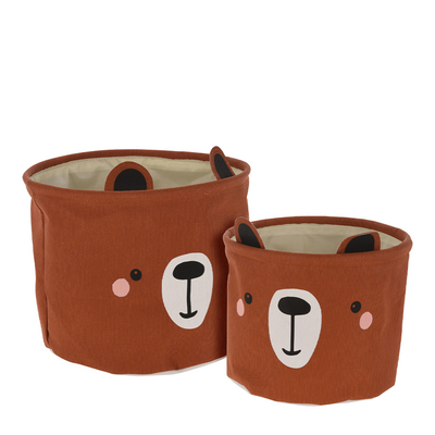 Set panier diablotin ours 2 pièces