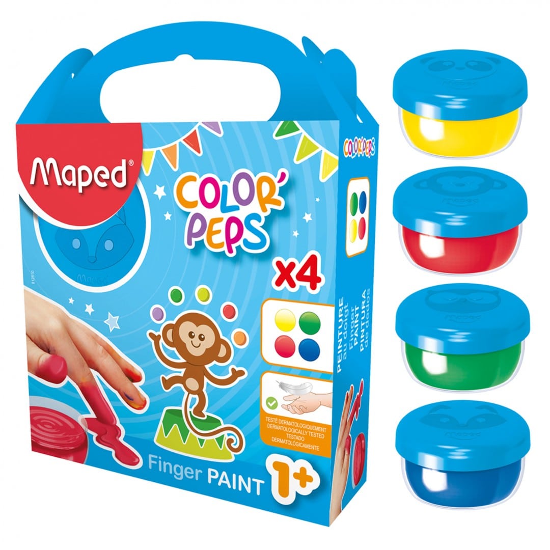 Mapé ma première couleur de peinture de doigt peps