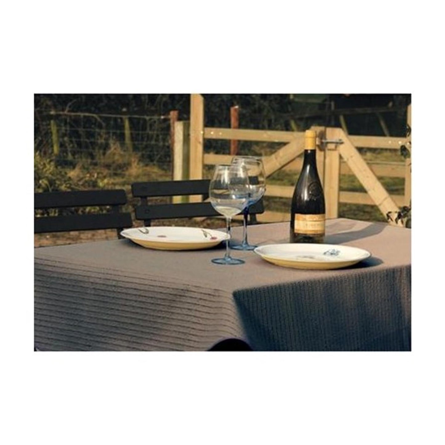 Wicotex nappe margherita 160cm ronde taupe