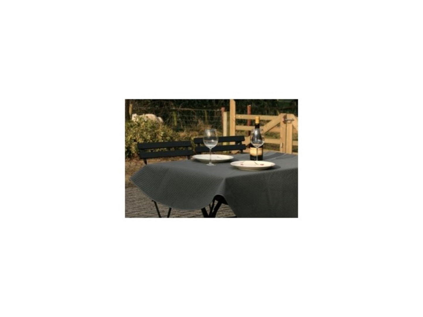 Wicotex nappe margherita 160cm ronde gris