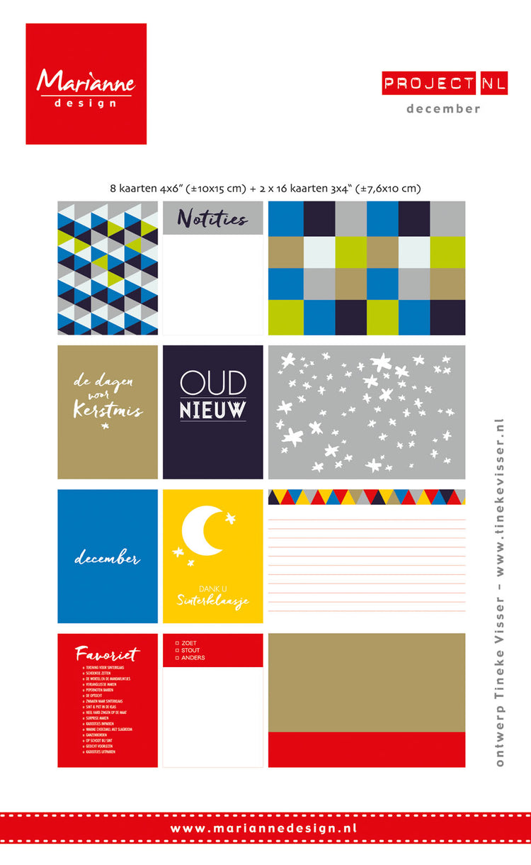 Marianne design • décoration de jeu de cartes hollandaises décembre